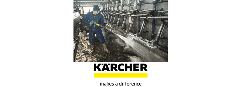 Todo para mantener limpia su explotación con el sistema Kärcher