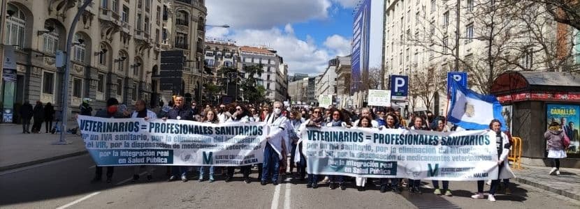 Manifestación Veterinaria en Madrid