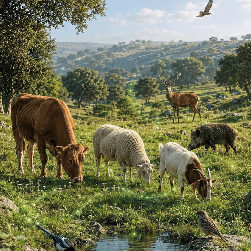 Ganadería extensiva, biodiversidad y salud: dinámica de los patógenos en la interfaz entre la fauna silvestre y el ganado