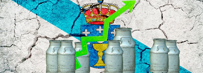 La producción de leche creció en Galicia un 5,76 % entre 2015 y 2018
