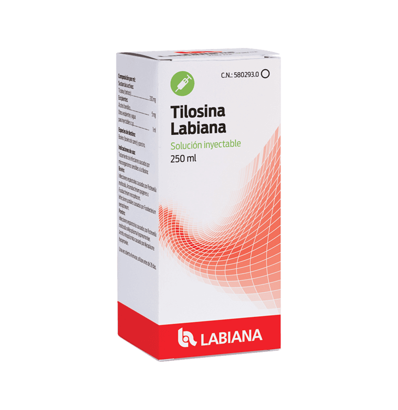 Tilosina Labiana: solución inyectable, ahora también con tiempos de espera en leche.