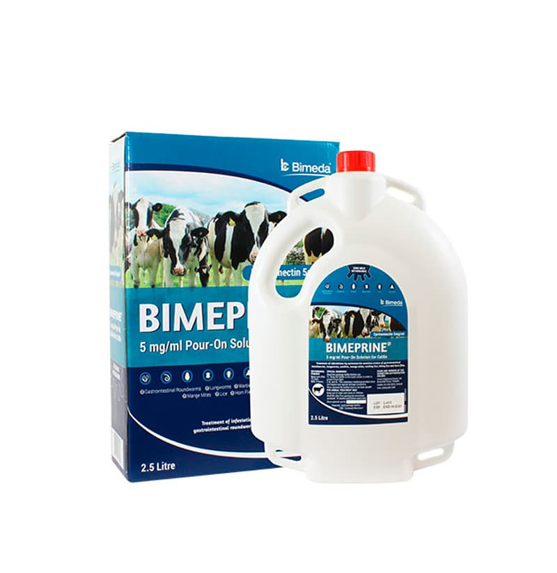 BIMEPRINE 5 mg/ml, solución para unción dorsal continua para bovino
