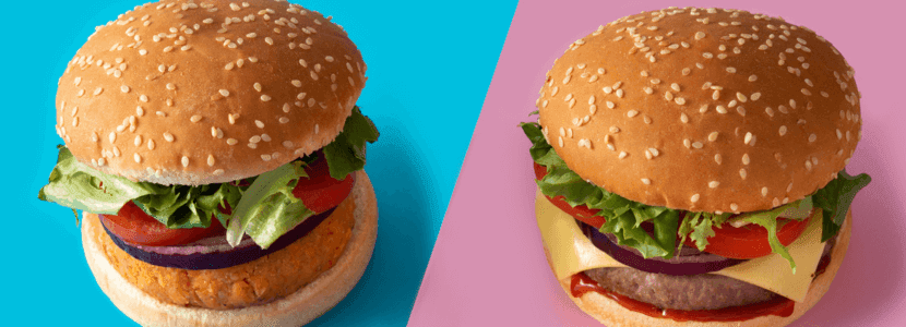 ¿Cuál es la distinción entre la carne real y los productos vegetales que se presentan como similares?