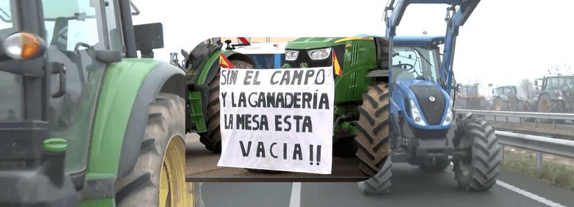 Agricultores y ganaderos colapsan las principales carreteras de España