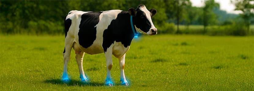 Detección temprana de cojera en vacas mediante collares con sensores