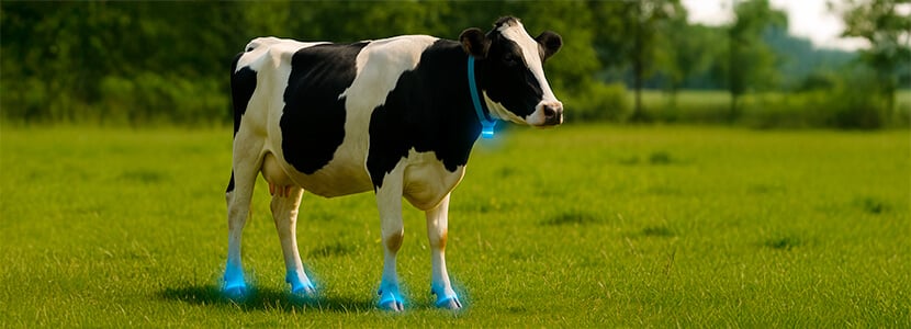 Detección temprana de cojera en vacas mediante collares con sensores