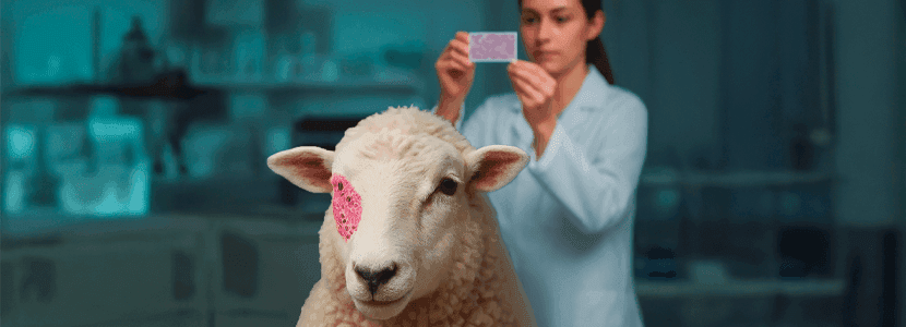 Tumor de células escamosas en una oveja de desvieje