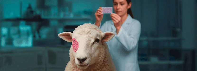 Tumor de células escamosas en una oveja de desvieje